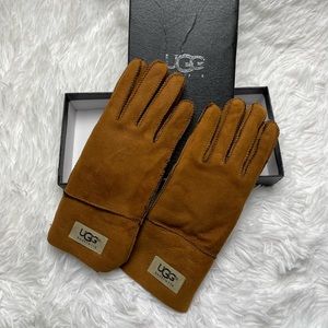 UGG Suede Sheepskin Lined Gloves
